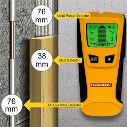 Detector de metales, detector multifuncional de pared 3 en 1, buscador de  madera, funcionalidad inteligente Jadeshay A